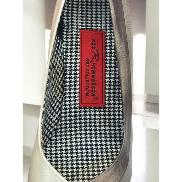 Vintage Ros Hommerson Red Collection Womens 6.5 Phoenix Bone Pearl Pewter Heels - Picture 3 of 12